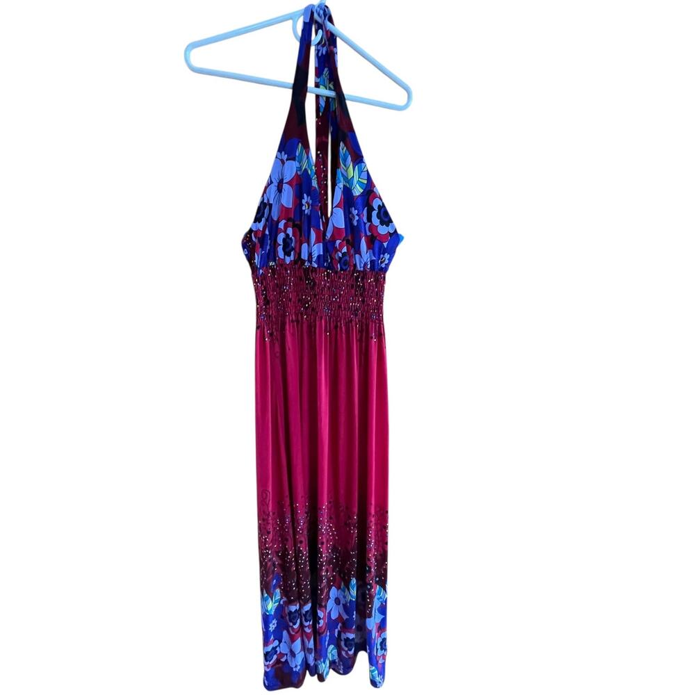 Ocho de Oro Halter Maxi Dress